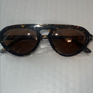 Tom Ford Brown Aviator Sunglasses